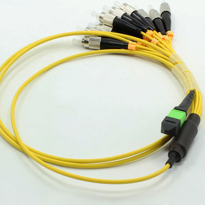 câble à fibres optiques d'adaptateur du noyau MPO du câble 12 de 100G SFP MPO MTP