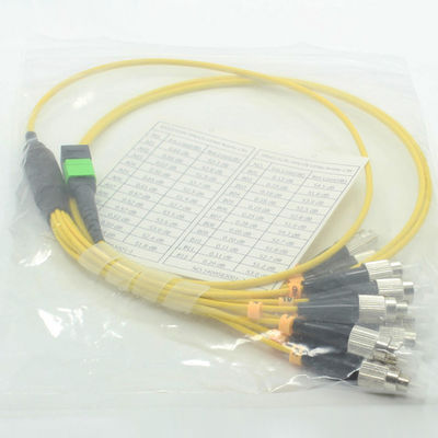 câble à fibres optiques d'adaptateur du noyau MPO du câble 12 de 100G SFP MPO MTP