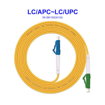 OS2 Pigtail Fiber Optic Patch Cord Cable LC/APC - LC/UPC Single Mode Single Core